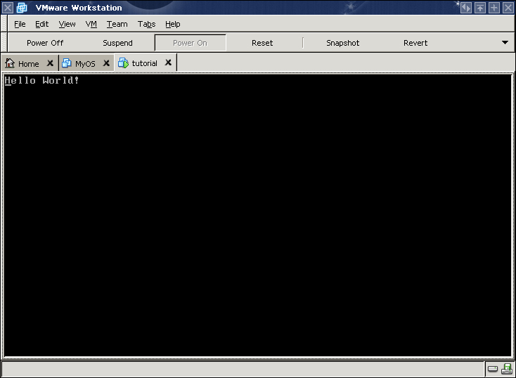 Hello world reuslt