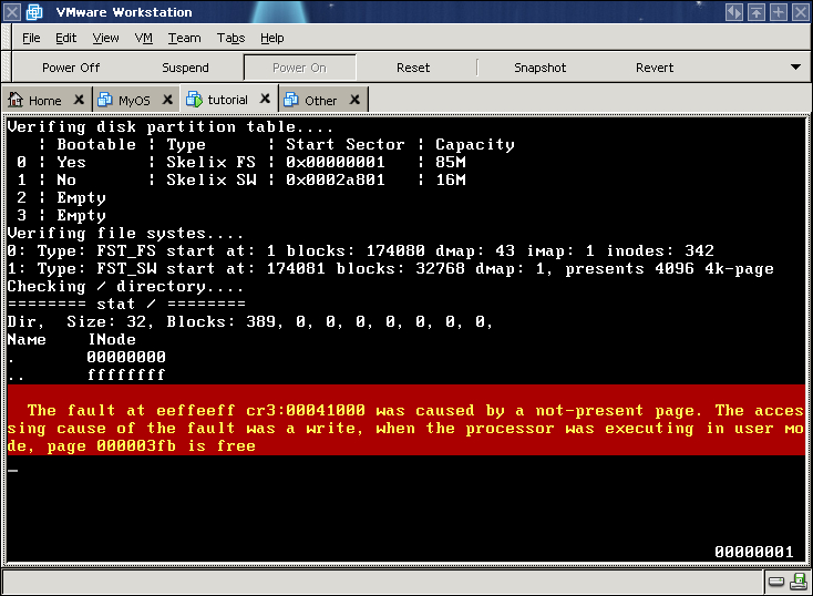 page fault exception